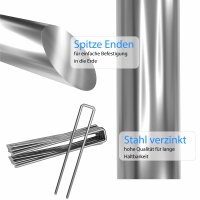 XL Erdanker Zelt Nagel 200x30mm Ø5mm Heringe Bodenanker Anker Erdnagel Erde 25 Stück