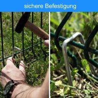 XL Erdanker Zelt Nagel 200x30mm Ø5mm Heringe Bodenanker Anker Erdnagel Erde 25 Stück