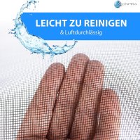 Onpira® Fliegennetz aus Fiberglas Meterware Farbe: grau