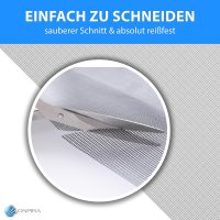 Onpira® Fliegennetz grau aus Fiberglas Meterware grau 100cm