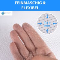 Onpira® Fliegennetz aus Edelstahl Meterware Farbe: Edelstahl