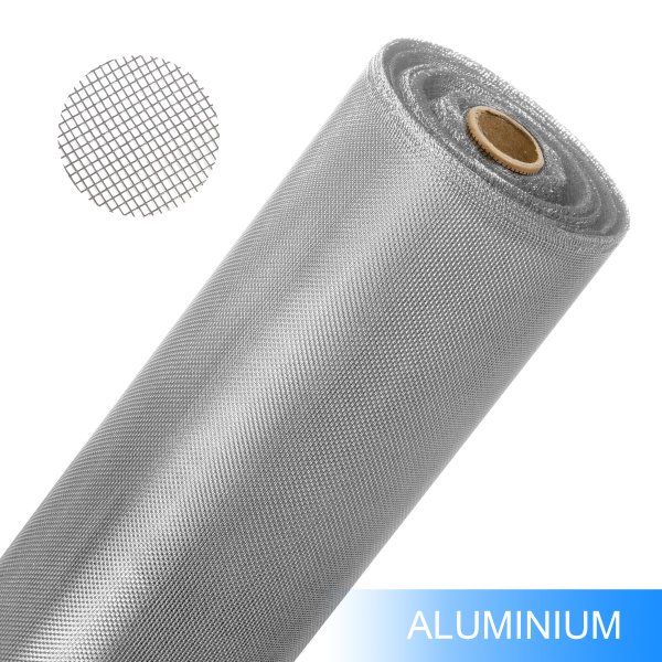 Onpira® Fliegennetz aus Aluminium Meterware Farbe: Aluminium 80cm