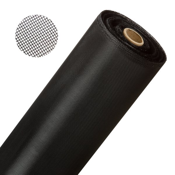 Onpira® Fliegennetz aus Edelstahl Meterware Farbe: schwarz 80cm