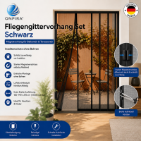 Magnetvorhang 160-190x210cm Fliegengitter Magnet Insektenschutz Moskitonetz