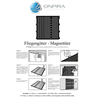 Magnetvorhang 160-190x210cm Fliegengitter Magnet Insektenschutz Moskitonetz