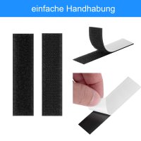 Klettverschluss Klettband selbstklebend für Fliegennetz 10 Stück 2x10cm