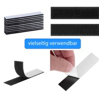Klettverschluss Klettband selbstklebend für Fliegennetz 10 Stück 2x10cm
