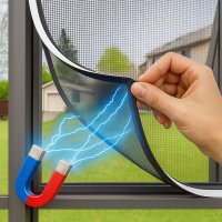 Insektenschutz Fenster Magnetrahmen Fliegengitter Fliegennetz Fiberglas Set DIY
