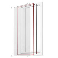 Insektenschutz Fenster Magnetrahmen Fliegengitter Fliegennetz Fiberglas Set DIY
