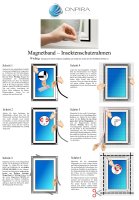 Insektenschutz Fenster Magnetrahmen Fliegengitter Fliegennetz Fiberglas Set DIY