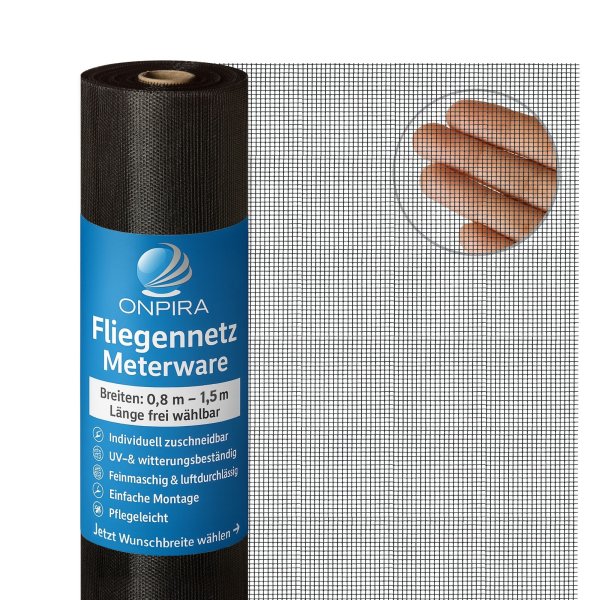 Insektenschutz Fenster Magnetrahmen Fliegengitter Fliegennetz Fiberglas Set DIY 1,00m Schwarz