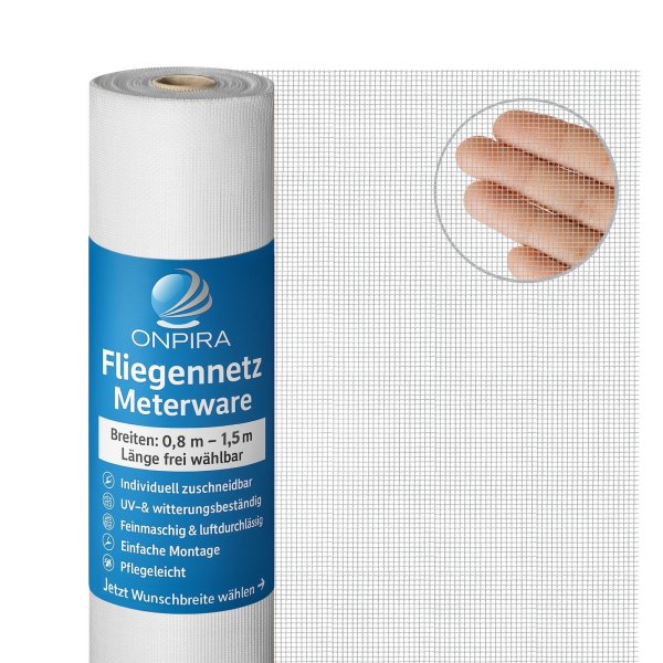 Insektenschutz Fenster Magnetrahmen Fliegengitter Fliegennetz Fiberglas Set DIY 1,20m Weiß