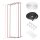Insektenschutz Fenster Magnetrahmen Fliegengitter Fliegennetz Fiberglas Set DIY Rahmen 4,4m