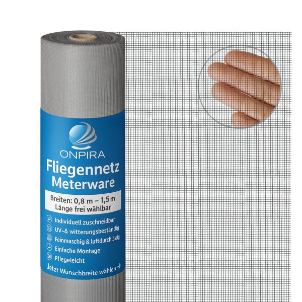 Insektenschutz Fenster Magnetrahmen Fliegengitter Fliegennetz Fiberglas Set DIY 1,20m Grau